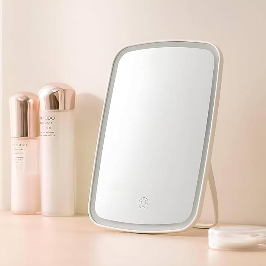 Miroir de maquillage UNIQ – LED tactile ajustable blanc
