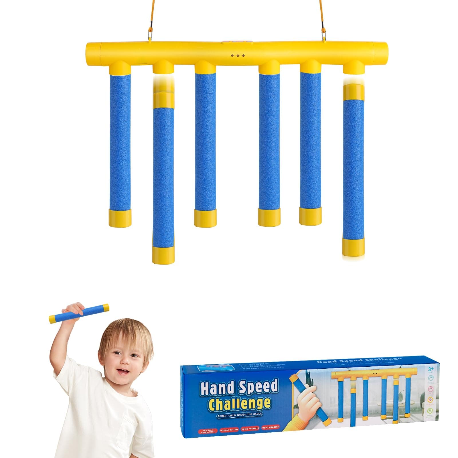 Ensemble de jouets de jeu de bâtons de chute de défi amusant pour l'entraînement capacité de réaction activité éducative jouet de jeu de fête de famille parent-enfant