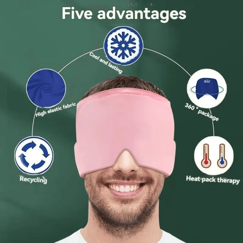bonnet de soulagement des migraines en gel