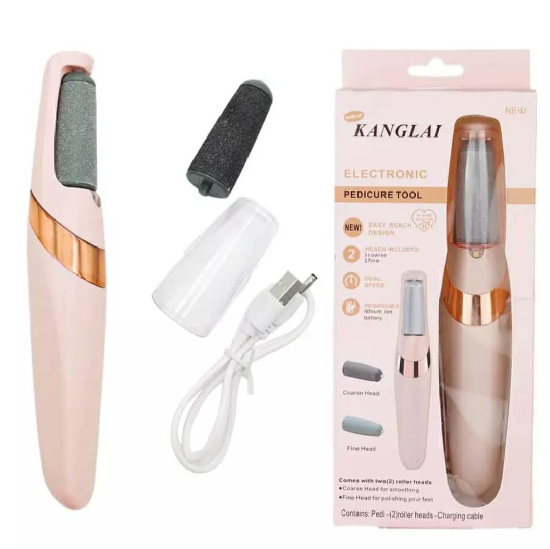 un outil de pédicure électronique rechargeable de la marque Pretty Gril Flawless