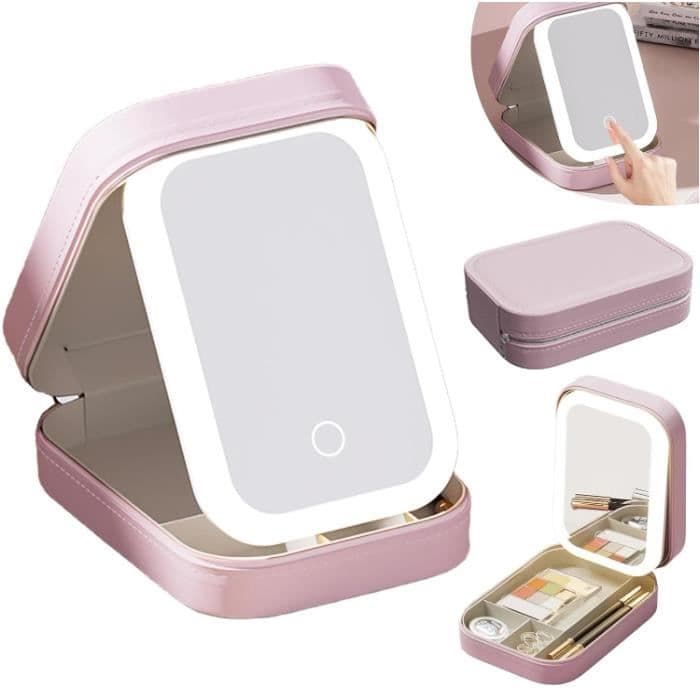 une boîte de rangement pour maquillage et bijoux