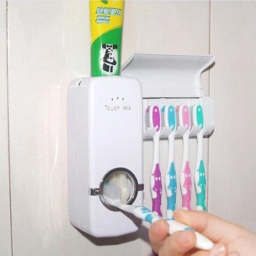 distributeur automatique de dentifrice avec un porte-brosses à dents mural modèle JX-200