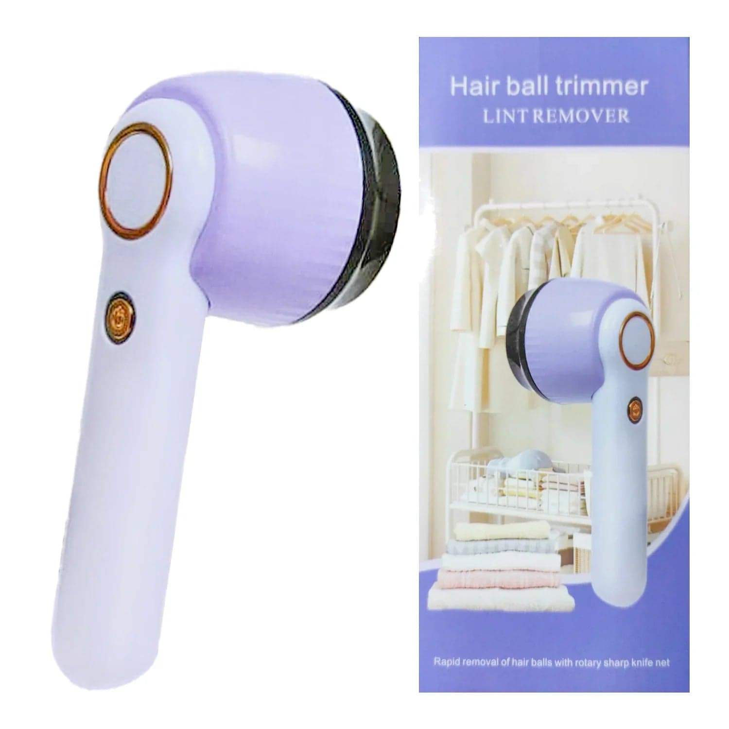 d'un rasoir anti-bouloches électrique rechargeable