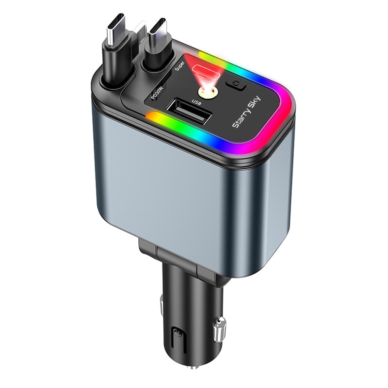 un chargeur de voiture rapide 5-en-1 multifonction de la marque « Starry Sky »