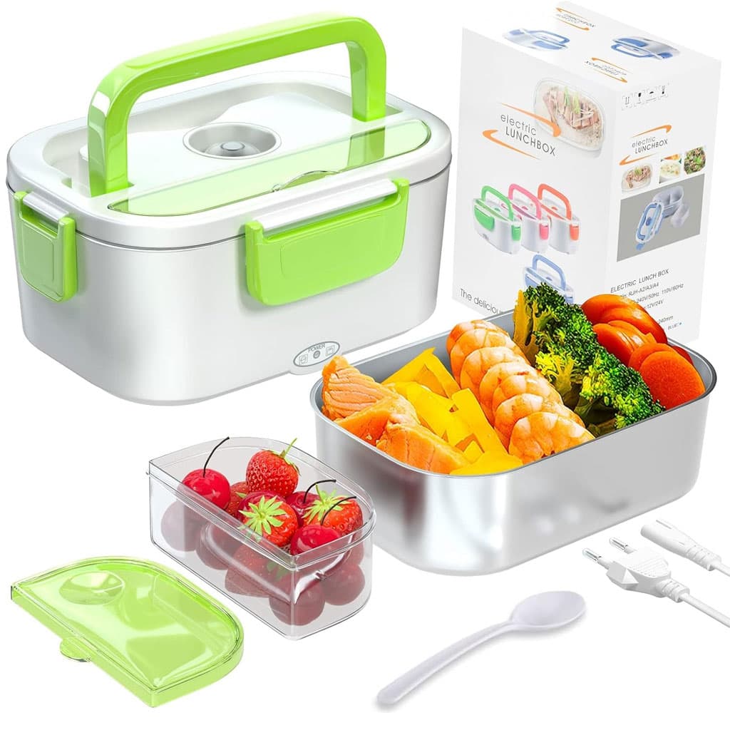 une boîte à lunch électrique portable et chauffante conçue pour réchauffer facilement vos repas