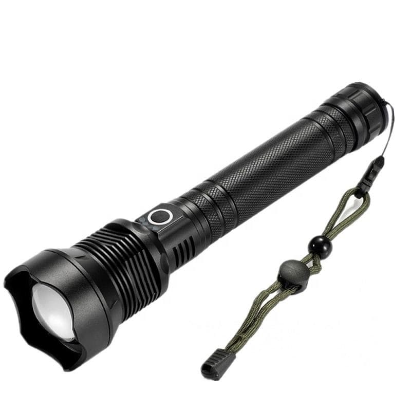 une lampe torche tactique LED rechargeable en alliage d'aluminium