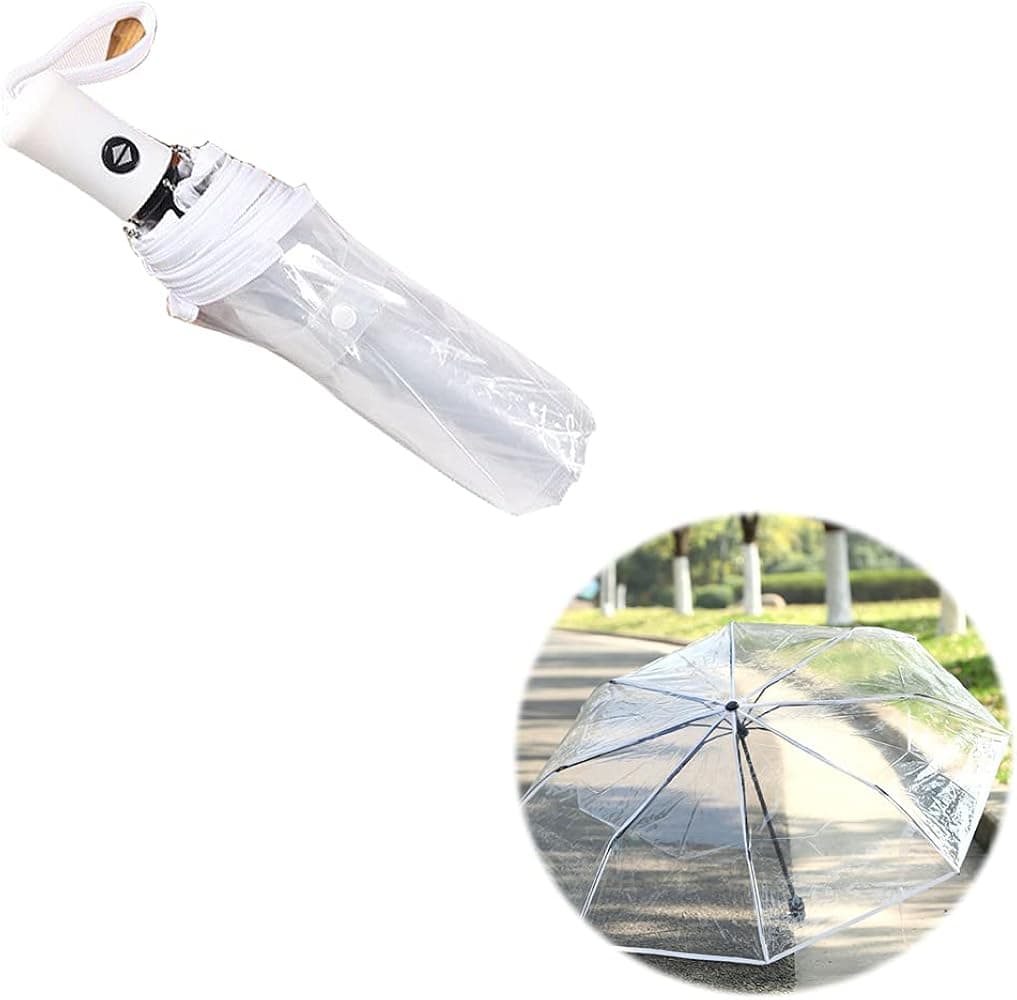 un parapluie pliant automatique transparent