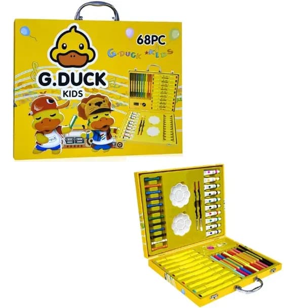 un coffret de peinture et de coloriage G.Duck Kids de 68 pièces