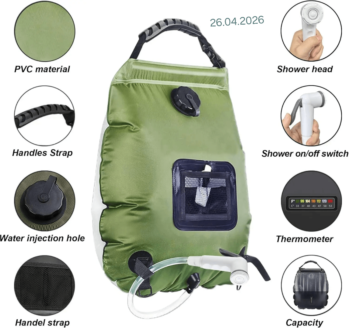 douche de camping en PVC