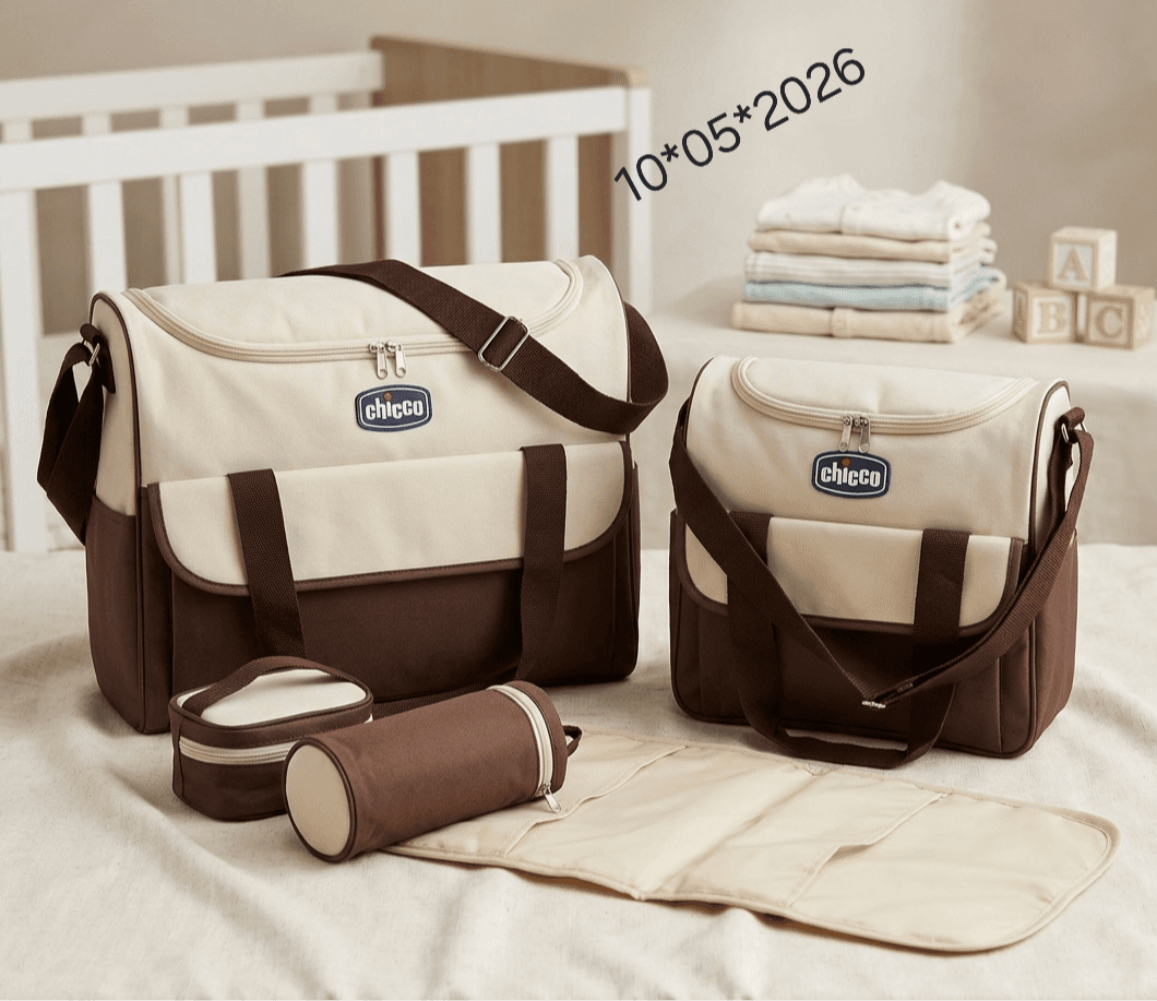 Sac à langer et articles essentiels pour bébé, 5 pièces