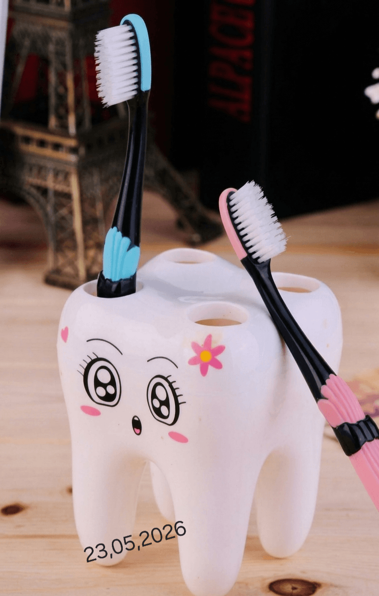 Porte brosse à dents 🔔سيري فيها32pcs