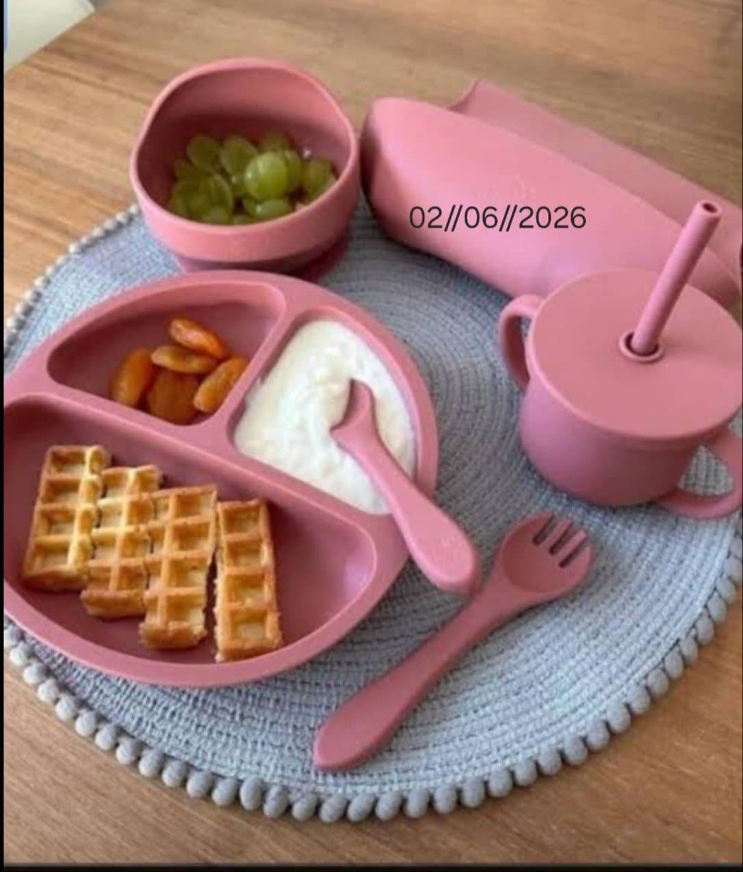 Set de vaisselle en silicone pour bébé