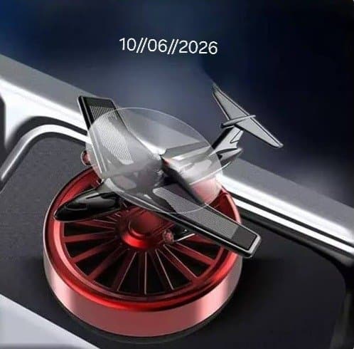 Diffuseur de Parfum Solaire pour Voiture en Forme d'Avion