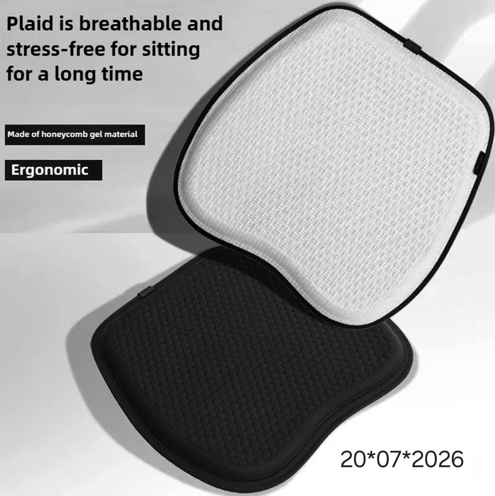 Coussin de siège ergonomique en gel nid d'abeille respirant