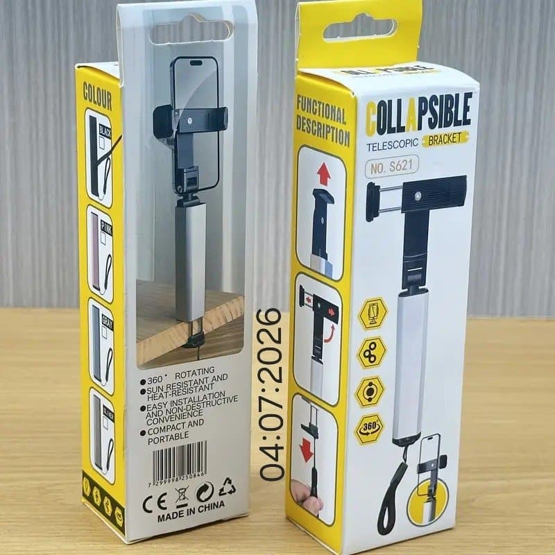 Support de téléphone télescopique et pliable